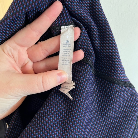 Women’s Lululemon purple athletic full length leggings size 8 - Picture 6 of 7